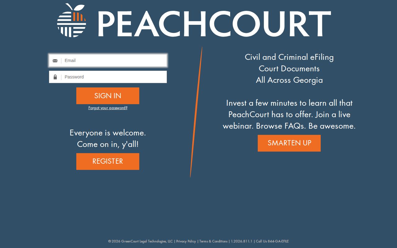 Lee County court disposition gateway through PeachCourt